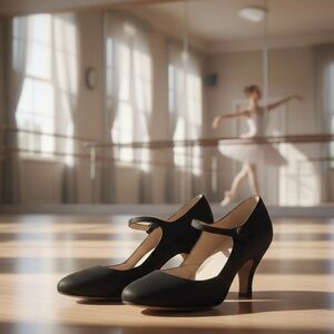 Repetto Black Mary Jane Heels